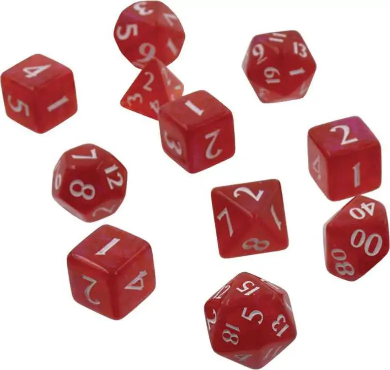 Wholesale 👏 Ultra Pro The Eclipse Dice Apple Red Polyhedral 11-Die Dice Set (Pre-Order ships January) 😀