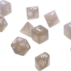 New 👍 Ultra Pro The Eclipse Dice Smoke Grey Polyhedral 11-Die Dice Set 🌟