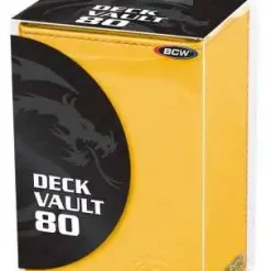 Wholesale 🛒 Card Supplies Deck Vault LX - 80 Yellow Standard Deck Box 👏