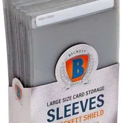Deals 😉 Beckett Shield Card Supplies Clear Large Card Sleeves [50 Count] 😉