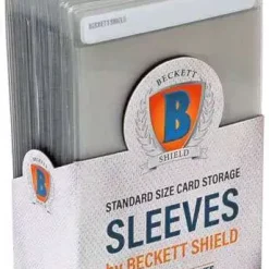 Brand new 🔔 Beckett Shield Card Supplies Clear Standard Card Sleeves [50 Count] ⌛