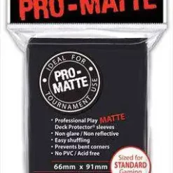 Deals 🧨 Ultra Pro Card Supplies Non-Glare Pro-Matte Black Standard Card Sleeves [50 Count] 👍