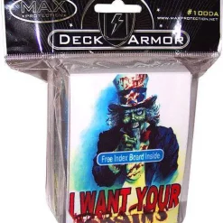 Best reviews of 👍 Card Supplies Deck Armor I Want Your Brains Deck Box ⌛