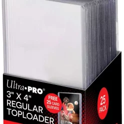 Promo 🛒 Ultra Pro Card Supplies 3" X 4" Regular Toploader with Sleeves Card Holders [25 Count] 🔔