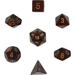 Top 10 🎉 Chessex Scarab Blue Blood with Gold Numbers Polyhedral 7-Die Dice Set ✨