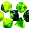 Buy 🎉 Chessex Gemini Green-Yellow with Silver Polyhedral 7-Die Dice Set [Damaged Package] 👏