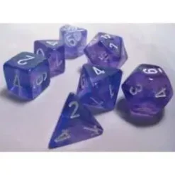 Best Pirce ✔️ Chessex Borealis Polyhedral Dice #27407 [Purple with White] 👍