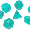 Top 10 ✨ Chessex Borealis Teal / Gold Luminary Polyhedral 7-Die Dice Set #27585 🔥
