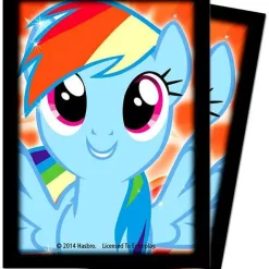 Budget 😍 Ultra Pro My Little Pony Trading Card Game Rainbow Dash Deck Protector Standard Card Sleeves 🎉