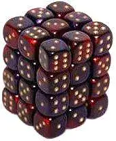 Coupon ❤️ Chessex 6-Sided d6 Gemini 12mm Dice Pack #26826 [Purple-Red & Gold] 👍