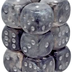Top 10 🛒 Chessex 6-Sided d6 Borealis Luminary 16mm Dice Pack #27778 [Light Smoke / Silver] 🤩
