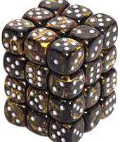 Coupon 😍 Chessex 6-Sided d6 Leaf 12mm Dice Pack #27818 [Black Gold & Silver] 🛒
