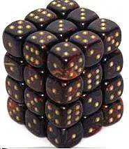 New 🔥 Chessex 6-Sided d6 Scarab 12mm Dice Pack #27819 [Blue Blood & Gold] 😍