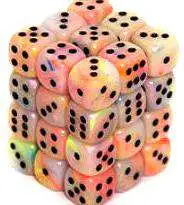 Top 10 👍 Chessex 6-Sided d6 Festive 12mm Dice Pack #27842 [Circus & Black] 👏