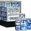 Outlet 🔥 Chessex 6-Sided d6 Nebula 12mm Dice Pack #27866 [Dark Blue & White] 💯