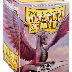 Coupon 💯 Card Supplies Dragon Shield Matte Pink Standard Card Sleeves [100 Count] 👏