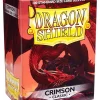 Deals 💯 Card Supplies Dragon Shield Crimson Classic Standard Card Sleeves [100 Count] 🛒