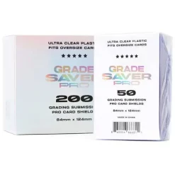 New ⌛ Grade Saver Pro Grading Submission Pro Card Shields Card Holders [200 Count, 84mm x 124mm] 🔔