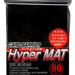 Budget 🔔 Card Barrier Hyper MAT Black Standard Card Sleeves [80 Count] 🎉