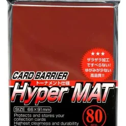 Budget 🎁 Card Barrier Hyper MAT Red Standard Card Sleeves [80 Count] 👏