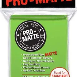 Budget ✔️ Ultra Pro Card Supplies Non-Glare Pro-Matte Lime Green Standard Card Sleeves [50 Count] 😀