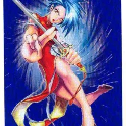 Buy 🛒 Card Supplies Kung Fu Girl, Blue Standard Card Sleeves [50 Count] 🛒