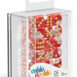 Deals 🧨 Oakie Doakie 6-Sided d6 Gemidice Red Sky 12mm Dice ❤️
