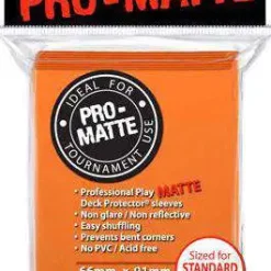 Hot Sale 😀 Ultra Pro Card Supplies Non-Glare Pro-Matte Orange Standard Card Sleeves [50 Count] 🥰