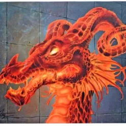 Coupon ❤️ MtG Card Supplies Inferno Ruby Mox Dragon Play Mat [Autographed by Daniel Frazier] 😀