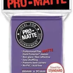 Outlet ✔️ Ultra Pro Card Supplies Non-Glare Pro-Matte Purple Standard Card Sleeves [50 Count] 😀