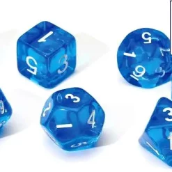 Hot Sale 🧨 Sirius Dice Translucent Blue Polyhedral 7-Die Dice Set 👏