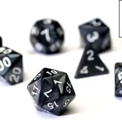 Budget ❤️ Sirius Dice Pearl Charcoal Polyhedral 7-Die Dice Set 🥰