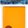 Cheap 🌟 Card Supplies Gaming Card Protectors Mango Yellow Standard Card Sleeves [60 Count] 🔥