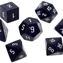 Best Sale 🛒 Ultra Pro Gemstone Dice Blue Sandstone Polyhedral 7-Die Dice Set 😀