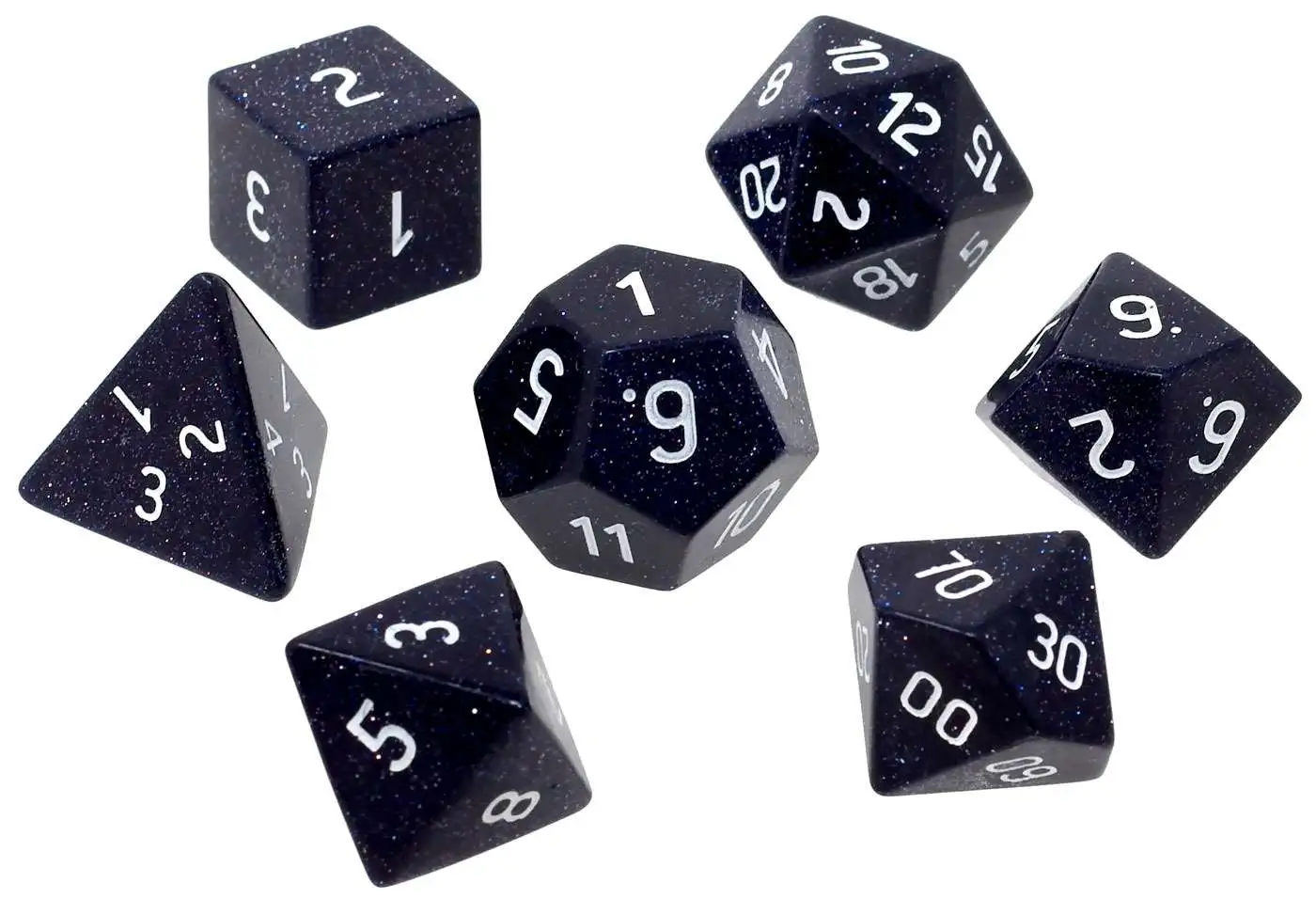 Best Sale 🛒 Ultra Pro Gemstone Dice Blue Sandstone Polyhedral 7-Die Dice Set 😀