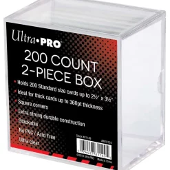Buy 🌟 Ultra Pro Card Supplies 200 Count 2-Piece Storage Box 👍