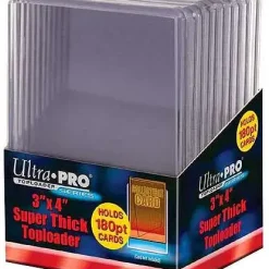 Deals ❤️ Ultra Pro Card Supplies 3" X 4" Super Thick Toploader [10 Count, Holds 180pt. Cards] ❤️