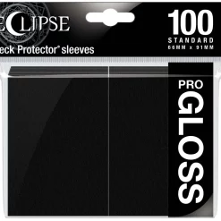 Best deal 🎁 Ultra Pro Card Supplies Eclipse Pro-Gloss Jet Black Standard Card Sleeves [100 Count] ✔️