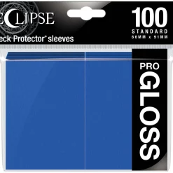 Hot Sale 👏 Ultra Pro Card Supplies Eclipse Pro-Gloss Pacific Blue Standard Card Sleeves [100 Count] ⭐