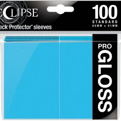 Cheap 🎉 Ultra Pro Card Supplies Eclipse Pro-Gloss Sky Blue Standard Card Sleeves [100 Count] ⌛
