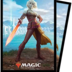 Cheap 🌟 Ultra Pro MtG Trading Card Game Zendikar Rising Nahiri, Heir of the Ancients Standard Card Sleeves [100 Count] ⭐