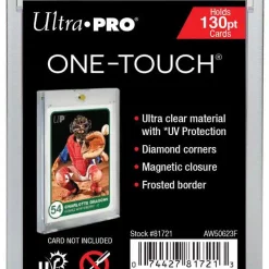 New 🎉 Ultra Pro Card Supplies UV Protection One-Touch Card Holder [Holds 130pt. Cards] 🔥