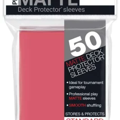 Buy 🔥 Ultra Pro Card Supplies Non-Glare Pro-Matte Fuchsia Standard Card Sleeves [50 Count] 😉