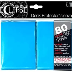 New 🥰 Ultra Pro Card Supplies Eclipse Pro-Matte Light Blue Standard Card Sleeves [80 Count] 🌟