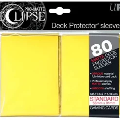 Deals 💯 Ultra Pro Card Supplies Eclipse Pro-Matte Yellow Standard Card Sleeves [80 Count] 👍