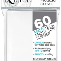 New ❤️ Ultra Pro Card Supplies Eclipse Pro-Matte White Small Card Sleeves [60 Count] 👍