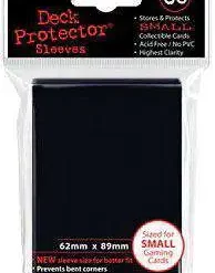 Discount 😉 Ultra Pro Card Supplies Deck Protector Black Small Card Sleeves [60 Count] 🎉