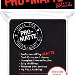 Hot Sale 🧨 Ultra Pro Card Supplies Non-Glare Pro-Matte Black Small Card Sleeves [60 Count] 🎁